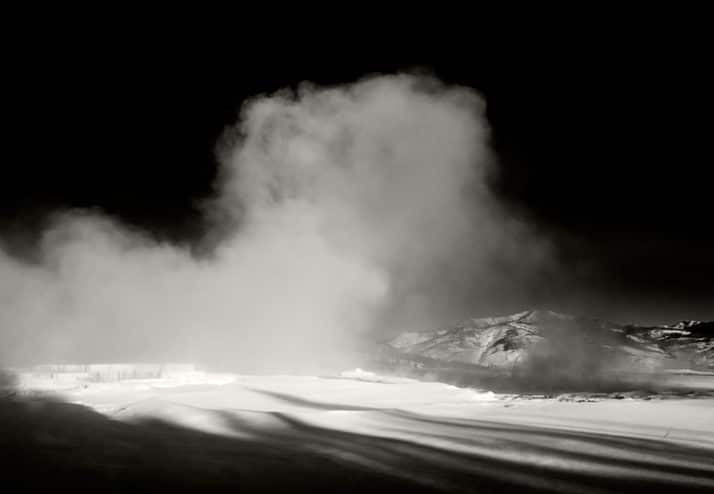 Mammoth Hot Springs in Winter